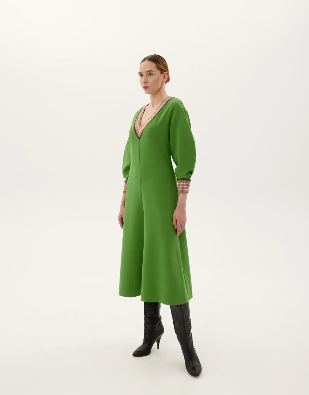Платье «Анжелика», зелёный