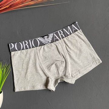 Мужские трусы боксеры серые Emporio Armani