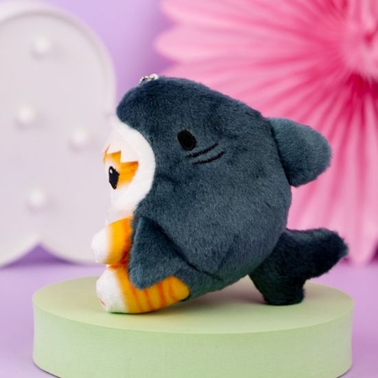 Мягкий брелок "Кото-акула" 12 см