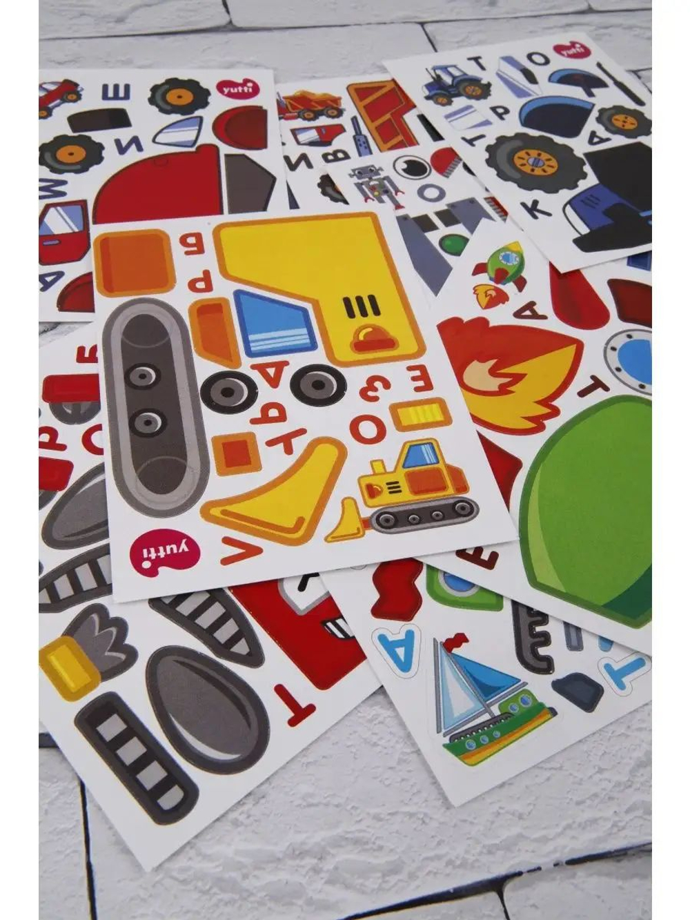 Аппликации для детей: развивающие наклейки с животными для малышей (А6, 9 листов)ющие наклейки для малышей А6