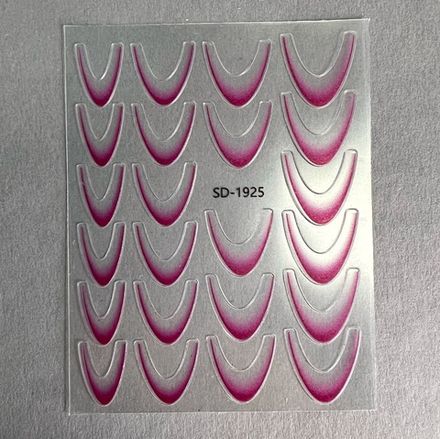 Zoo nail Наклейки Френч розовый 1925