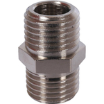 Ниппель STOUT никелированный 1/4" НР/НР