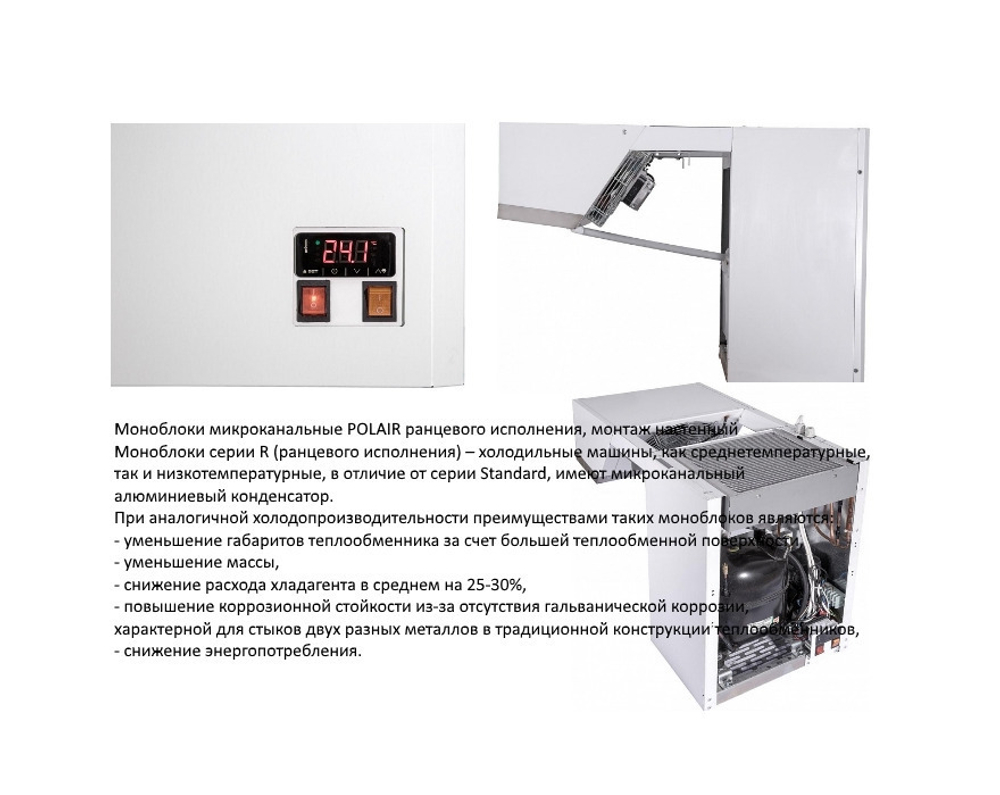 Низкотемпературный ранцевый моноблок Polair МB214R