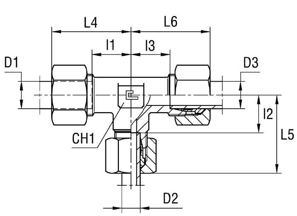 Соединение PRT DL15 12 15 (в сборе)