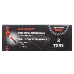 Лебедка подвесная трещоточная 3т (длина цепи - 1.5м) FORCEKRAFT FK-TRC7030