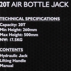 Домкрат пневмогидравлический подкатной 20т JCB JCB-TQ20002 (TQ20007)