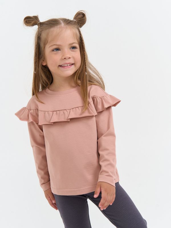 Лонгслив с кокеткой 