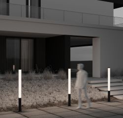 Светильник столбик ландшафтный 70вт 155x155x1530мм