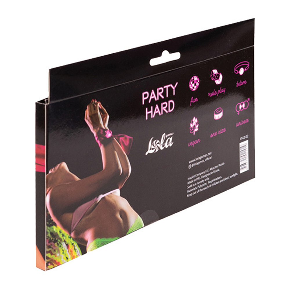 Розовая лента для связывания 152см Lola Games Party Hard Wink 1142-02lola