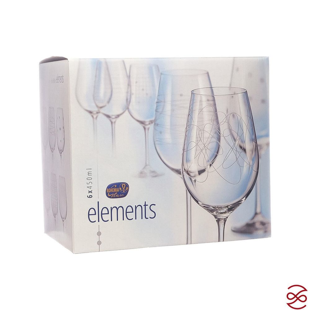 Набор бокалов для вина сет Crystalex 450 мл (6шт)