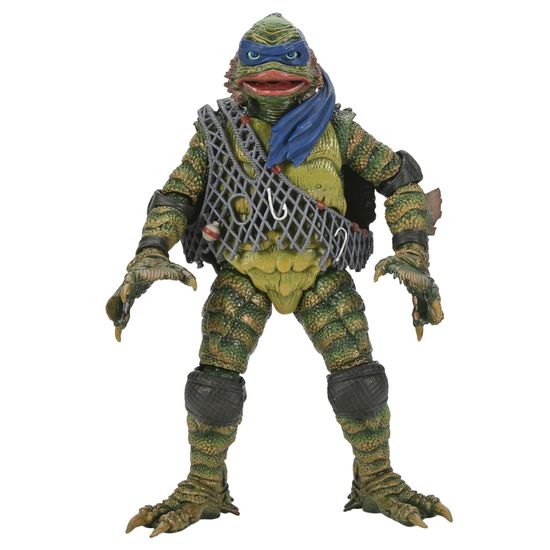 Фигурка Universal Monsters X Teenage Mutant Ninja Turtles Leonardo as The Creature 17 см / Фигурка по мотивам франшизы "Черепашки-ниндзя", Леонардо