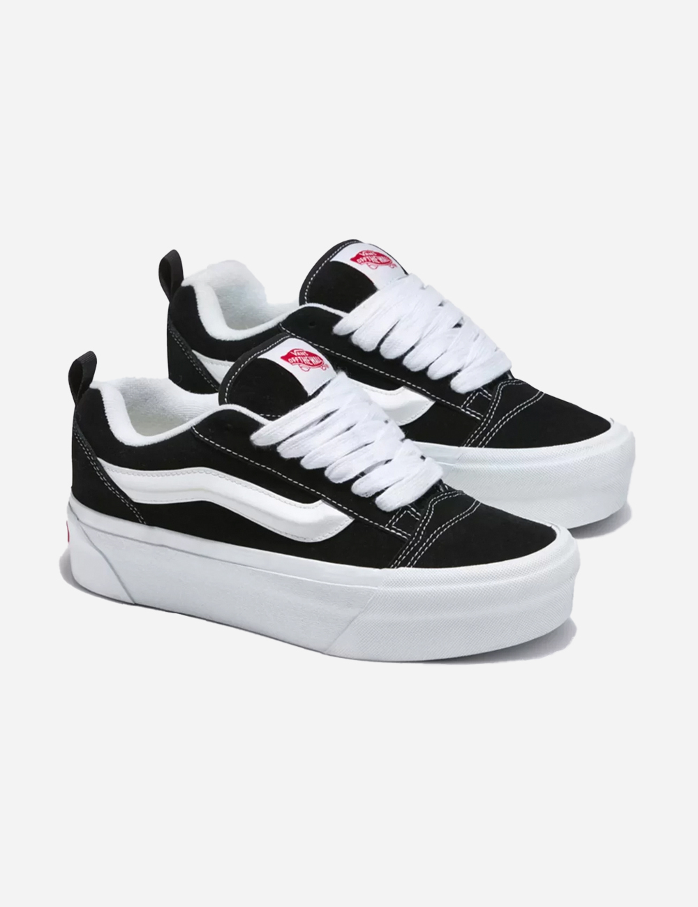 Vans platform sneakers black online