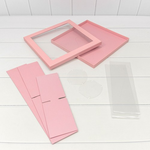 Коробка сборная 30х30х10 см (Розовый)