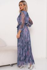 Платье Рафаэлла (сиреневый/серый)-46р-р Р11-1233 Nikol