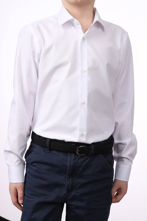 Сорочка детская VESTER длинный рукав, цвет белый, хлопок/пэ, школьная группа размеров 94014 15