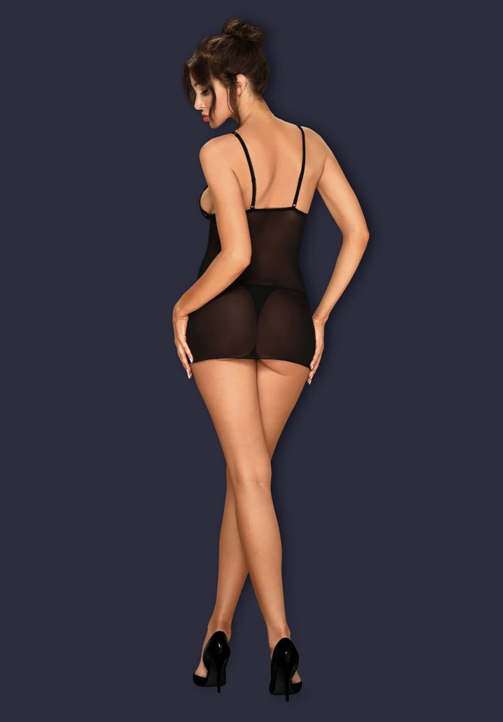 Короткая облегающая сорочка Lucita (Размер: L-XL) (Цвет: черный)