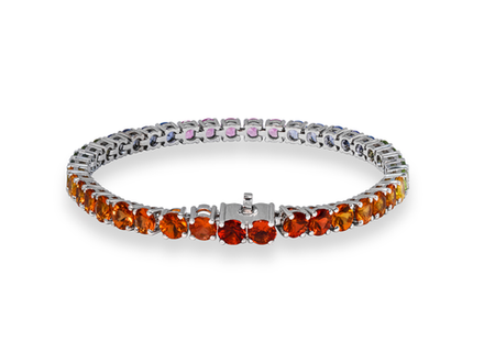 Теннисный браслет с сапфирами