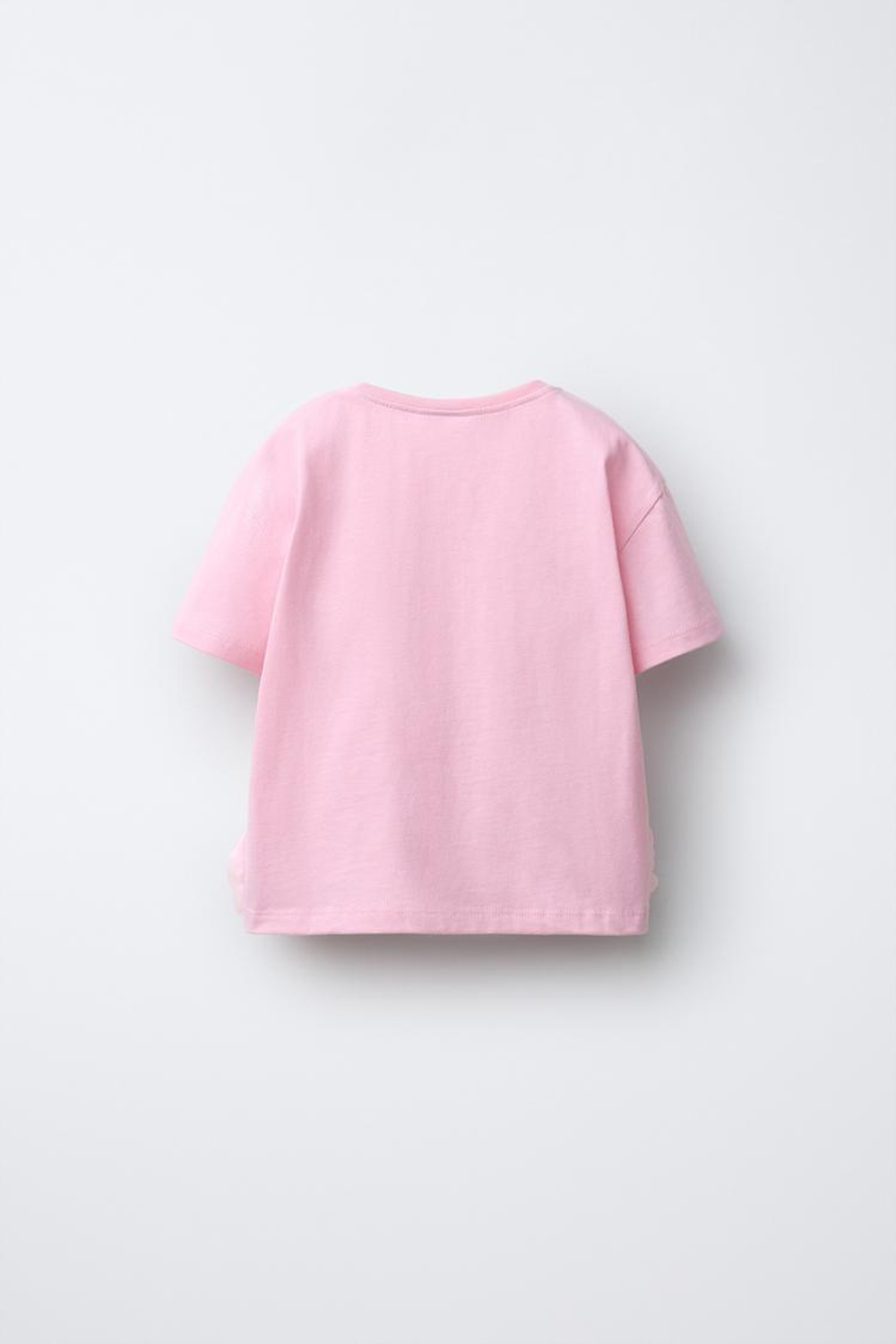 ZARA ФУТБОЛКА С КОНТРАСТНЫМИ ЦВЕТАМИ, РОЗОВЫЙ