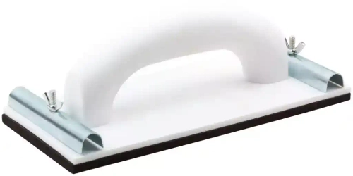 Терка для наждачной бумаги пластиковая с металлическим прижимом 230 мм