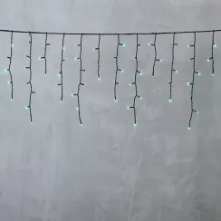 Светодиодная бахрома 3,1*0,5 м., 150 зеленых LED ламп, черный провод ПВХ, LTC (PIL150-11-2G)