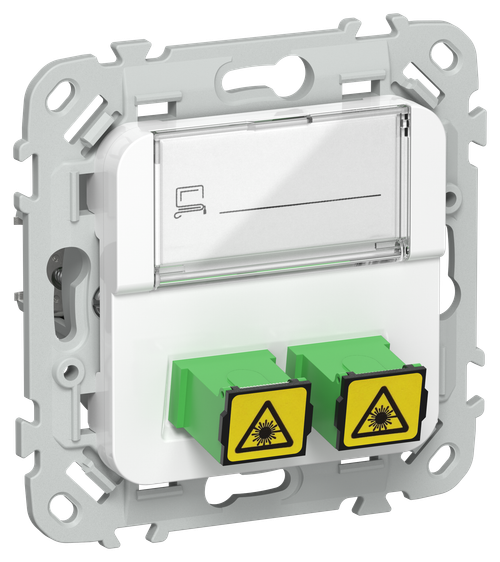 FLITE Розетка 2-местная оптоволоконная РОВ-2-ФлБ белый IEK