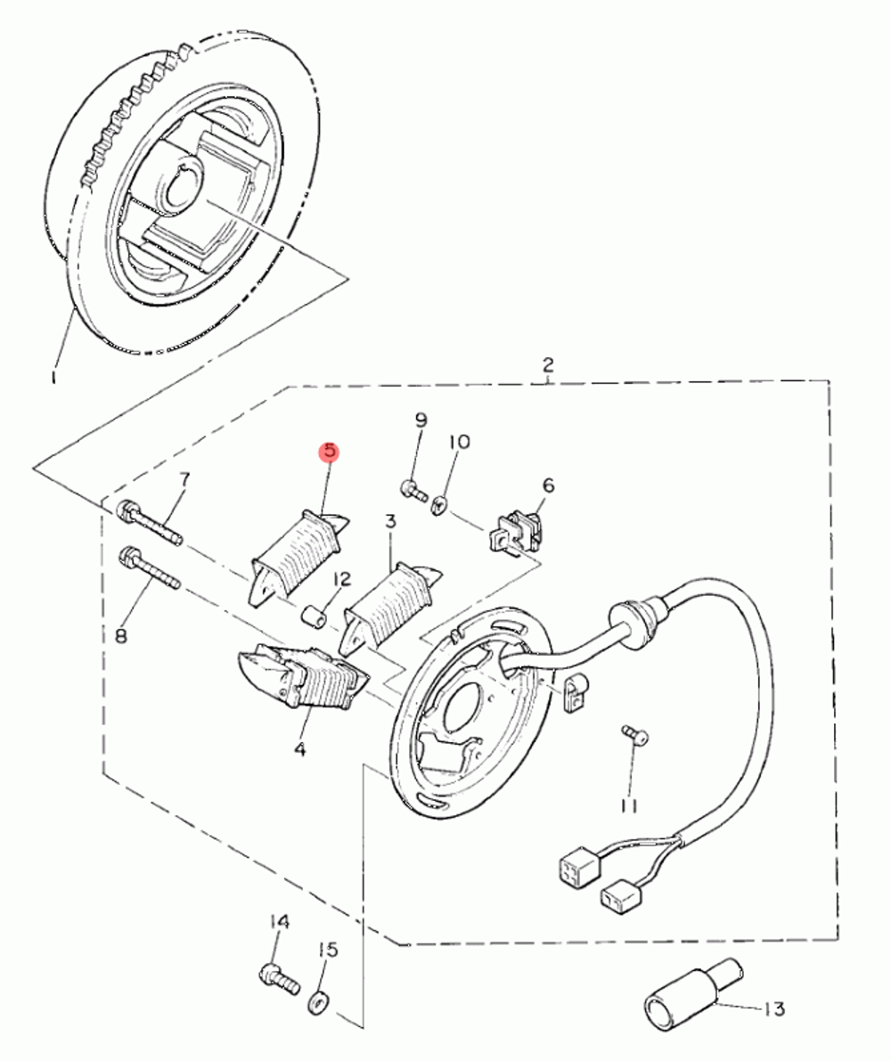Катушка световая Yamaha VK540