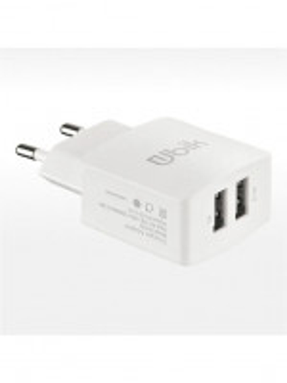 СЗУ с кабелем micro 2USB 2.4A Ubik UHS22WM white