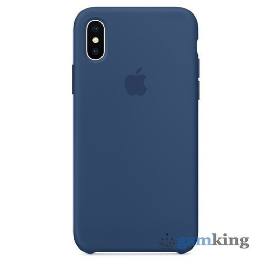 Silicone Case iPhone X/XS Blue Cobalt «Синий кобальт»
