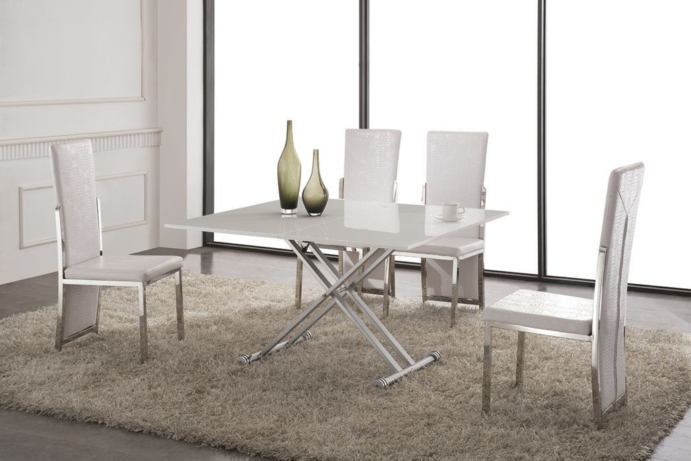 Стол-трансформер В2166 белый лак