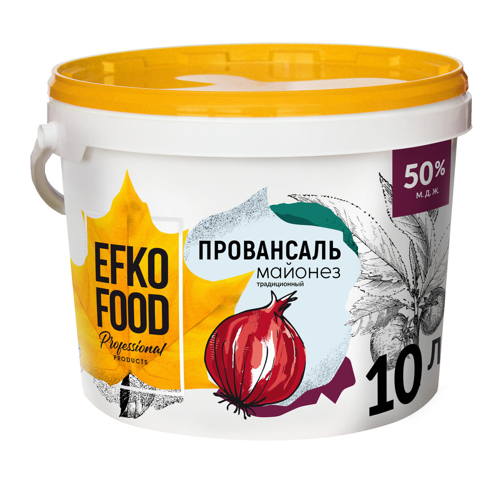 Майонез EFKO FOOD professional 50% 10 л/9,34 кг