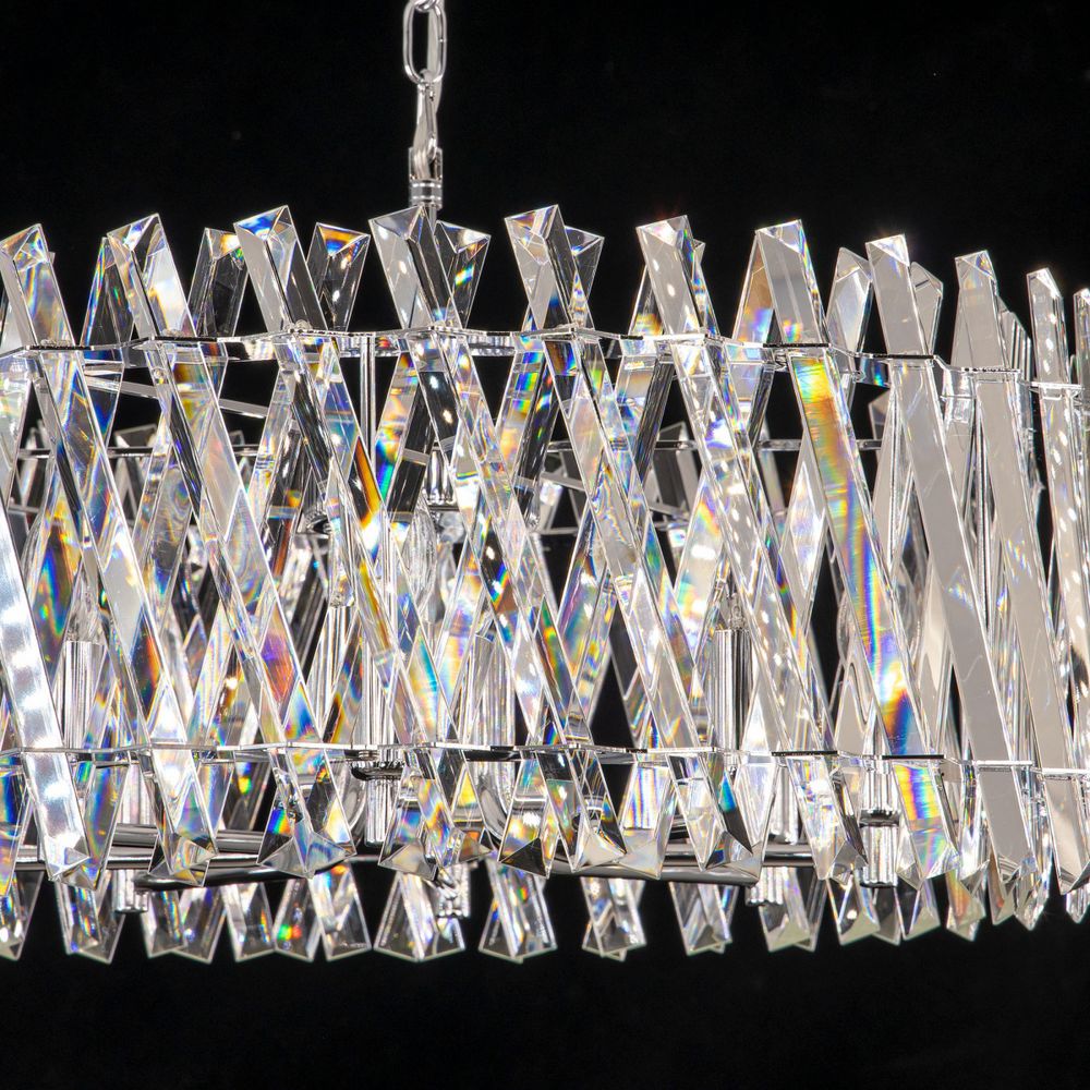 Citilux Ингвар CL334281 Люстра подвесная хрустальная Хром