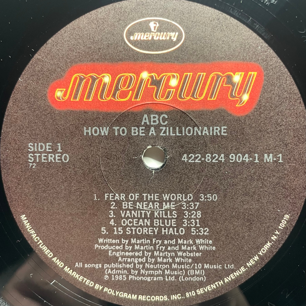 ABC ‎– How To Be A Zillionaire! (США 1985г.)