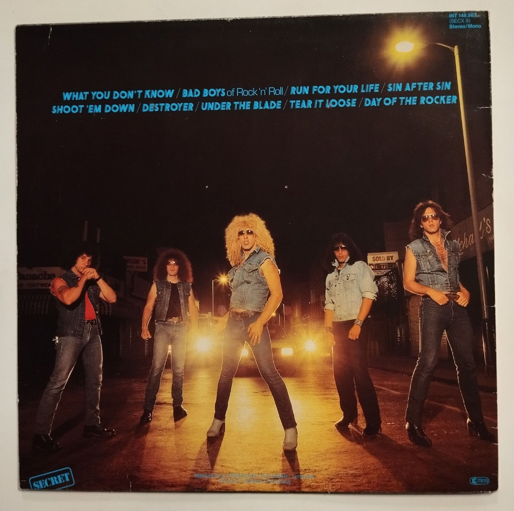 Винтажная виниловая пластинка LP Twisted Sister Under The Blade (Germany 1982)