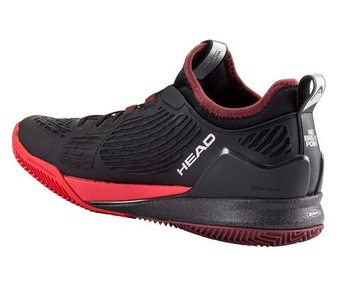 Мужские кроссовки теннисные Head Endure Pro Clay - black/red