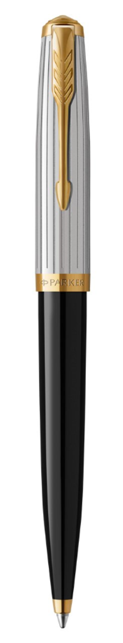 Шариковая ручка Parker 51 Premium Black GT, стержень: M, цвет чернил: black, в подарочной упаковке.