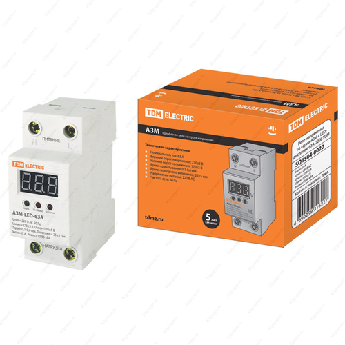 Реле напряжения 1ф 16А 10-6045