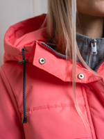 Женская парка на флисе "Соло" коралл