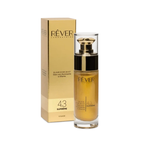 4.3 Rever Омолаживающая лифтинг-сыворотка с эффектом сияния-ELIXIR D'OR 24 KT Siero oro illiminante, 30 мл