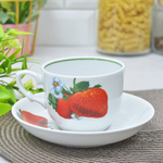 Чайная пара 250мл форма Кирмаш Клубника