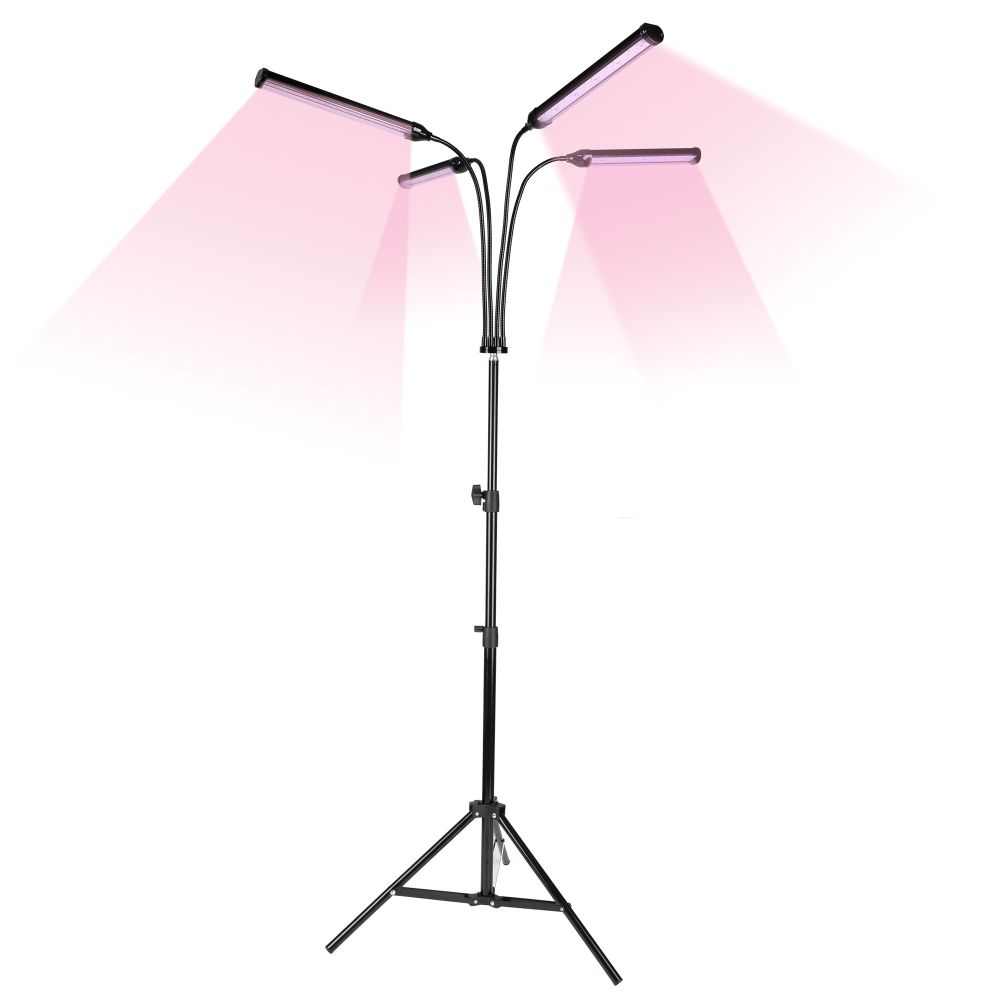 ULT-P32-60W-SPLE-TM-40 IP40 BLACK QUAD Светильник для растений светодиодный с таймером. на штативе. Спектр для фотосинтеза. TM Uniel