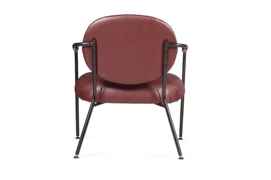 Лаунж кресло EGO, искусственная кожа, бордо