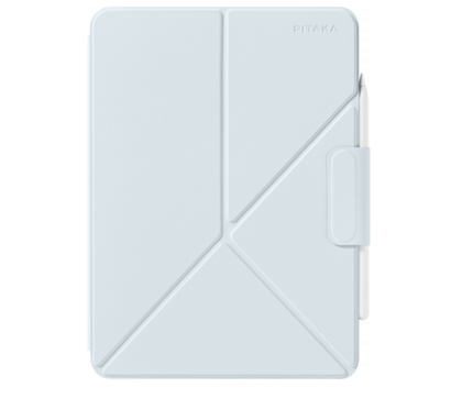 Чехол iPad Pro 13" 2024 Pitaka MagEZ Folio 2 с крышкой, голубой
