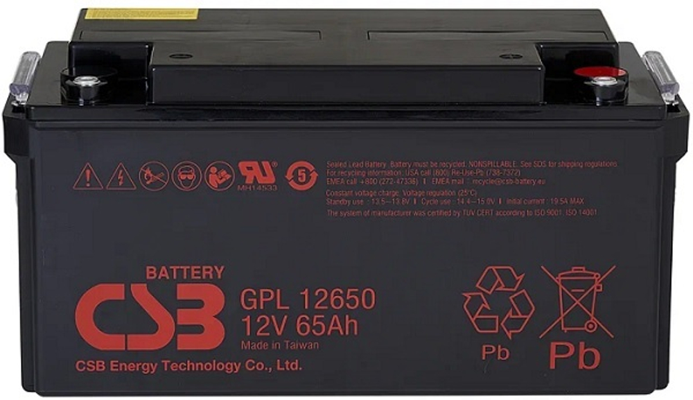 Аккумулятор  CSB GPL12650