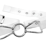 Расширитель для рта Asylum Patient Mouth Restraint with Metal Bit белого цвета (Цвет: белый)