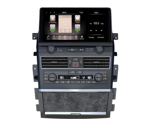 Магнитола для Infiniti QX80 / QX56 2010-2024, Nissan Patrol Y62 (поддержка Bose, 360 и мониторов) - Kuberg ZH-N1401 монитор 14", Android 12, Быстрая, CarPlay, 4 SIM-слот, беспроводная зарядка