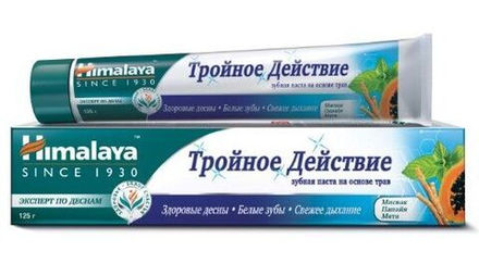 Himalaya SINCE 1930 зубная паста на основе трав тройное действие 125 гр *12*24