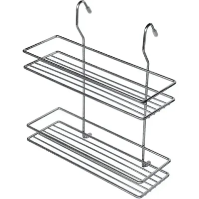 Полка на рейлинг для специй 2-х ярусная 300х317мм, НБ 300, хром зеркальный (Арт. рл