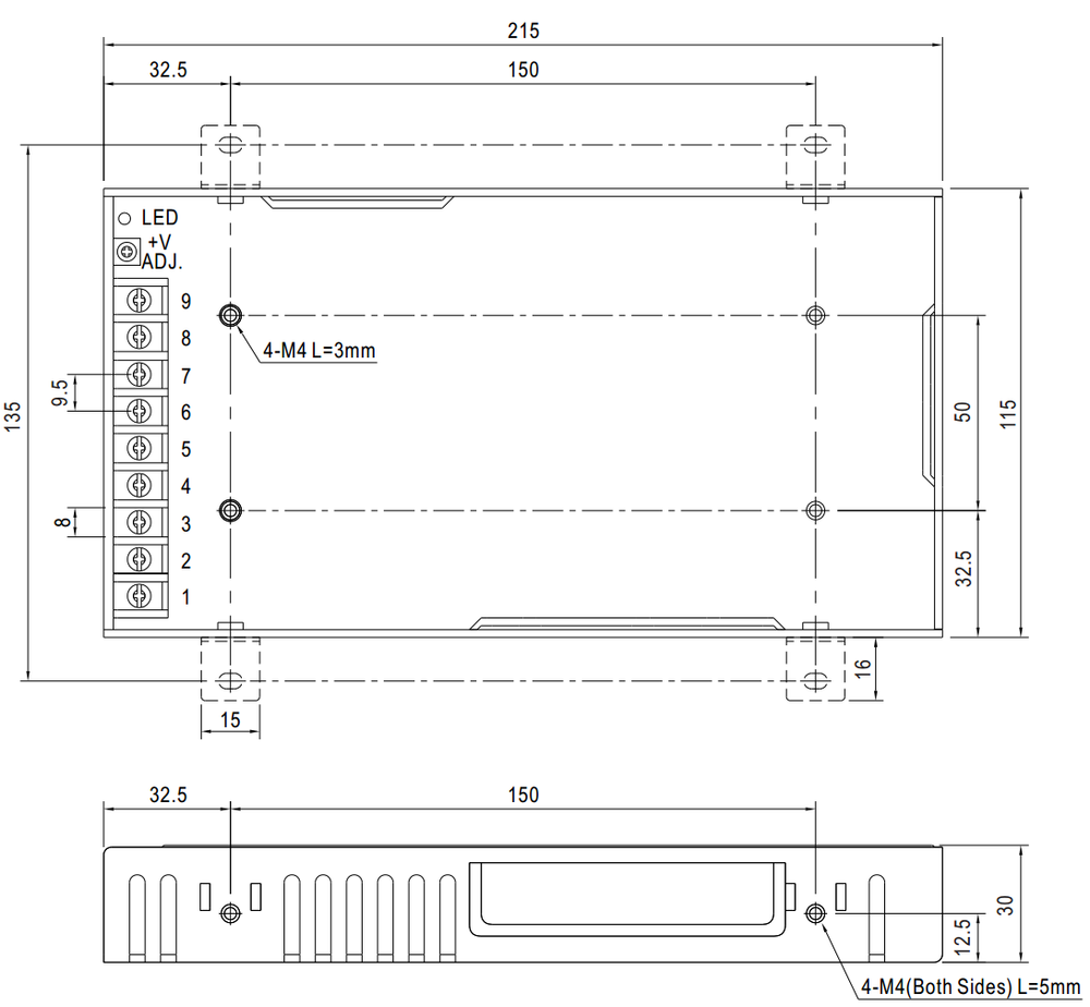 Преобразователь AC-DC сетевой Mean Well RSP-200-24