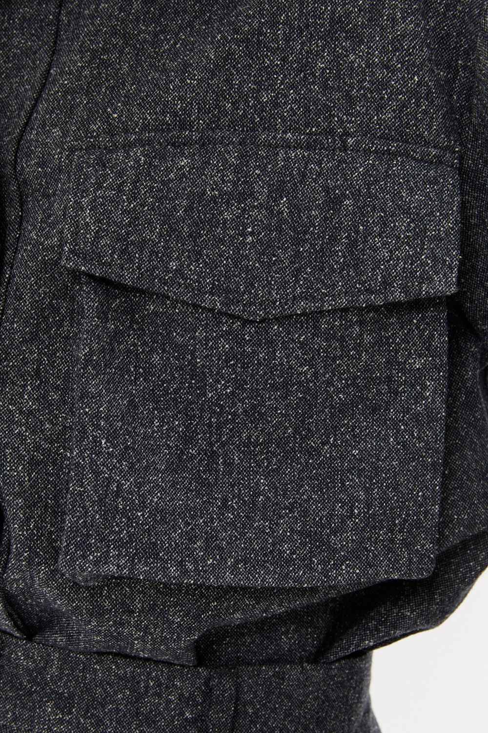 Юбка с накладными карманами (Working Girl), синяя меланж