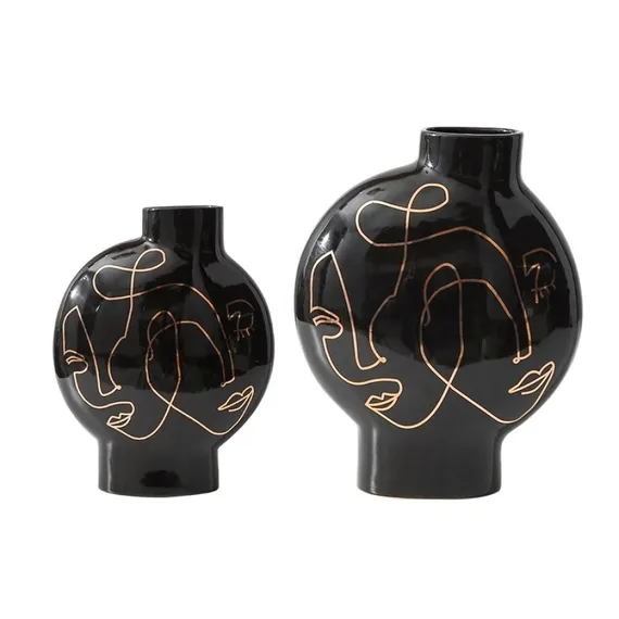 Ваза Faces Print высота 32